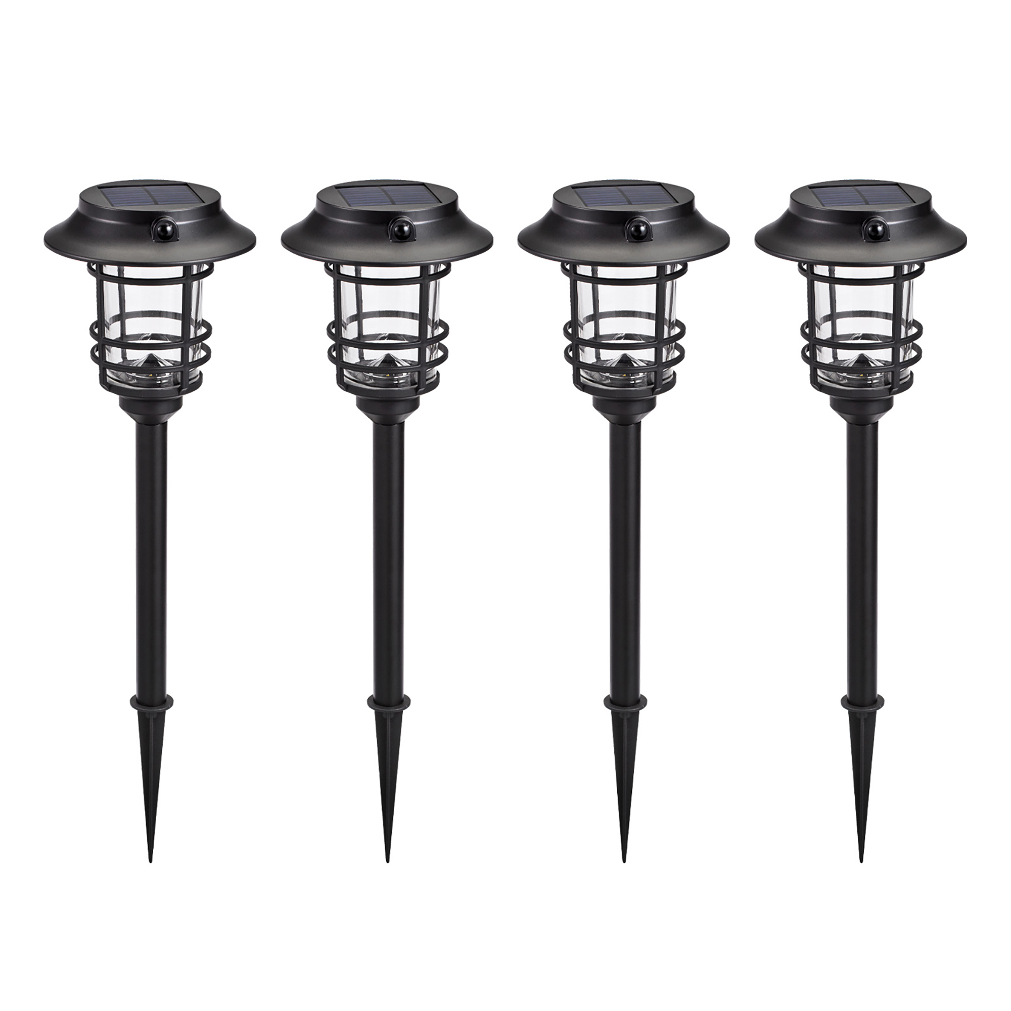 Home Zone Security, Solar Traditional-Style Security Pathway Light, Included (qty.) 4 Light Bulb Type LED, Light Output 300 lumen, Model# ELI1621G